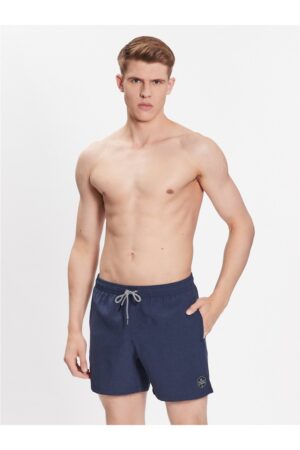 Pantaloni scurti de baie barbati - Poliester - Albastru