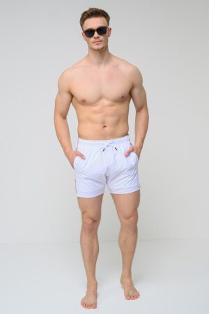 Pantaloni scurti de baie cu benzi laterale contrastante Iconic