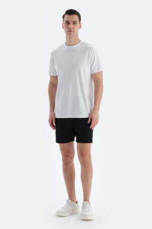 Pantaloni scurti de baie cu buzunare laterale si snur