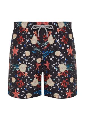 Pantaloni scurti de baie cu imprimeu aquatic