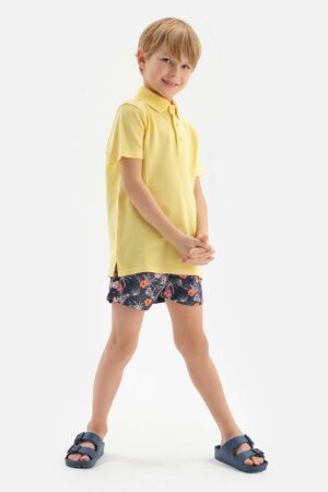 Pantaloni scurti de baie cu imprimeu floral
