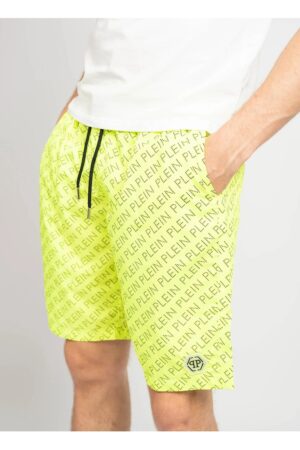 Pantaloni scurti de baie cu imprimeu logo -