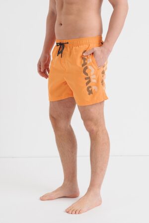 Pantaloni scurti de baie cu imprimeu logo Fiji