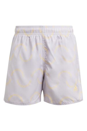 Pantaloni scurti de baie cu imprimeu logo WVE CLX