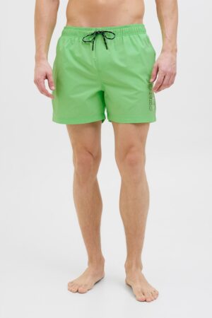 Pantaloni scurti de baie cu imprimeu logo lateral