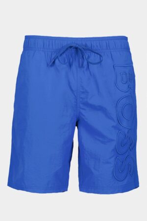 Pantaloni scurti de baie cu logo brodat Whale