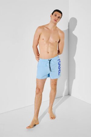 Pantaloni scurti de baie cu logo supradimensionat