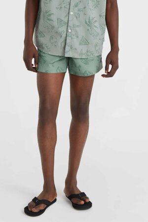 Pantaloni scurti de baie cu model Cali Block 15''