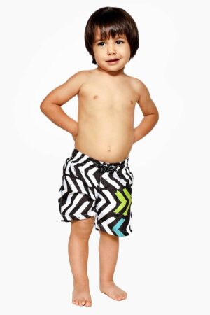 Pantaloni scurti de baie cu model geometric
