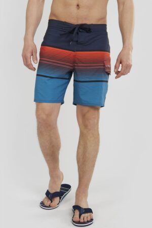 Pantaloni scurti de baie cu model in dungi Salimu