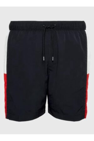Pantaloni scurti de baie cu model logo -