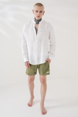 Pantaloni scurti de baie cu model uni Starfish