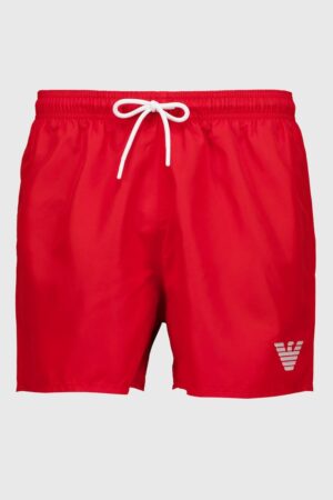 Pantaloni scurti de baie cu snur de ajustare si buzunare laterale