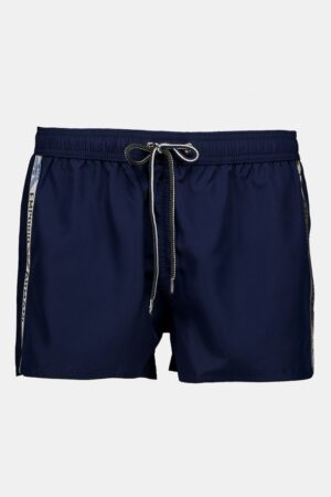 Pantaloni scurti de baie cu snur de ajustare si detalii logo