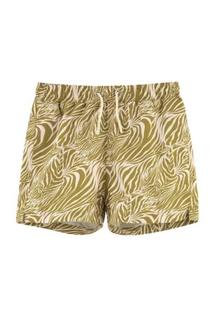 Pantaloni scurti de baie cu snur in talie si model