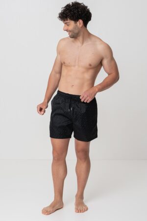 Pantaloni scurti de baie cu snur si buzunare