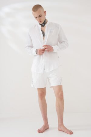 Pantaloni scurti de baie cu talie medie