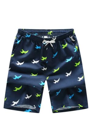 Pantaloni scurti de baie tip sort - barbati - imprimeu abstract - uscare rapida - EFAYN