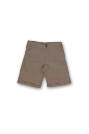 Pantaloni scurti din in - baieti - 21342-3 - Maro - 159 cm