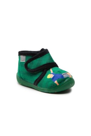 Papuci de casa pentru baieti - Textil - Verde