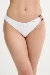 Pepe Jeans chiloti de baie TEXTURED ASY BIKINI culoarea alb
