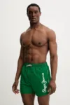 Pepe Jeans pantaloni scurți de baie LOGO SWIMSHORT culoarea verde
