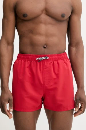 Pepe Jeans pantaloni scurți de baie RUBBER SWIMSHORT culoarea roșu