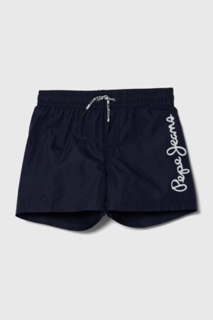 Pepe Jeans pantaloni scurti de baie copii LOGO SWIMSHORT culoarea albastru marin
