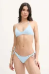 Pepe Jeans sutien de baie SATIN STRP BR TOP cupa moale