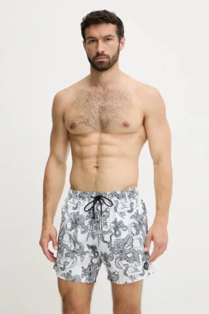 Philipp Plein pantaloni scurți de baie culoarea alb