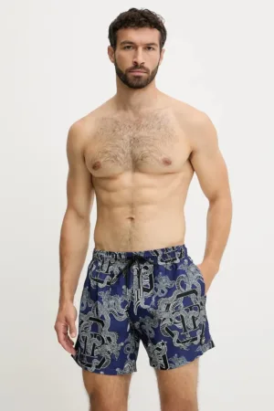 Philipp Plein pantaloni scurți de baie culoarea bleumarin