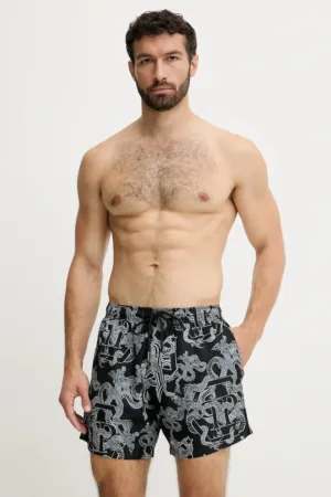Philipp Plein pantaloni scurți de baie culoarea negru