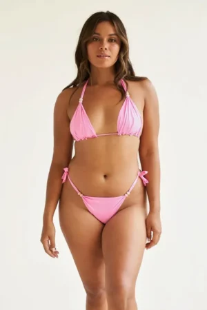 Praia Beachwear costum de baie din două piese culoarea roz