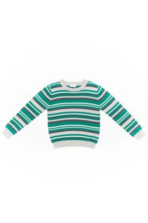 Pulover cu dungi - baieti - 42727 - Verde -