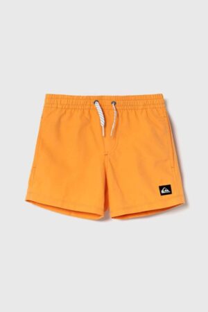 Quiksilver pantaloni scurti de baie copii SOLID YTH 14 culoarea portocaliu