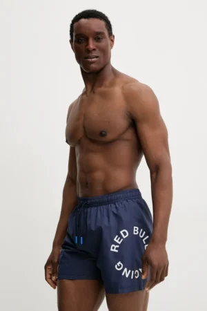Red Bull Racing x Pepe Jeans pantaloni scurti de baie RBR CIRCLE LOGO culoarea albastru marin