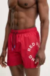 Red Bull Racing x Pepe Jeans pantaloni scurti de baie RBR CIRCLE LOGO culoarea rosu