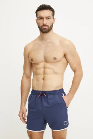 Red Bull Racing x Pepe Jeans pantaloni scurți de baie RBR PIPING culoarea bleumarin