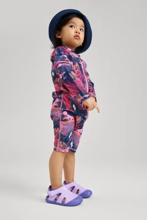 Reima costum de baie dintr-o bucată pentru copii Moomin Sandig culoarea roz