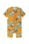 Reima costum de baie pentru bebeluși Atlantti culoarea portocaliu