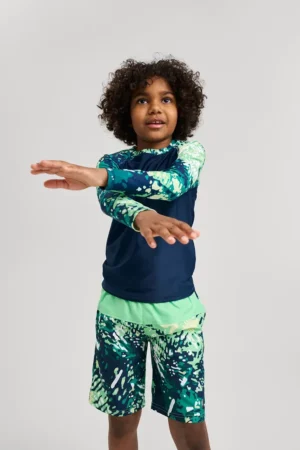 Reima pantaloni scurti de baie copii Papaija culoarea verde