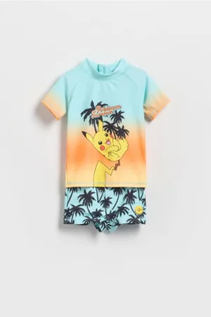 Reserved - Costum de baie Pokémon din două piese - acvamarin