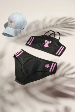 Reserved - Costum de baie din două piese Lilo și Stitch - negru