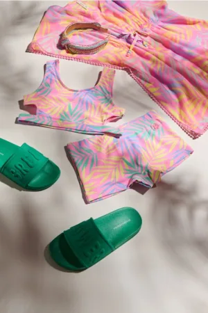 Reserved - Costum de baie din două piese cu modele - multicolor