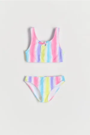 Reserved - Costum de baie din două piese - multicolor
