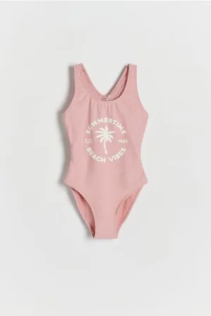 Reserved - Costum de baie întreg - roz-pudră
