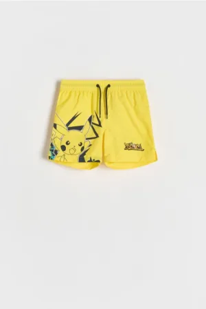 Reserved - Șort de baie Pokémon - galben