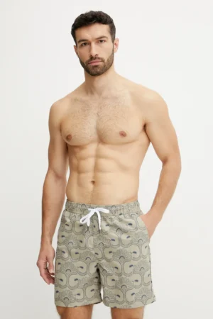 Resteröds pantaloni scurți de baie Willy swim shorts culoarea verde