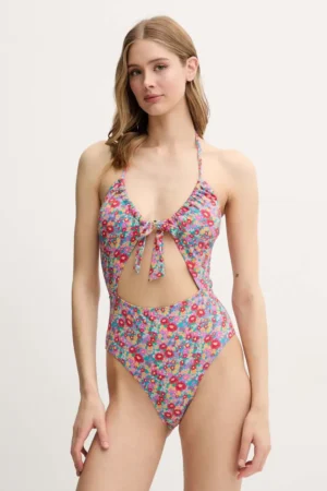 Rip Curl costum de baie dintr-o bucată FLORES culoarea rosu