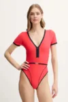 Rip Curl costum de baie dintr-o bucată culoarea rosu